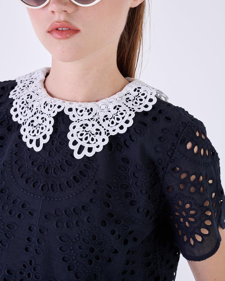 Silvian Heach Blusa in sangallo Consegna Veloce