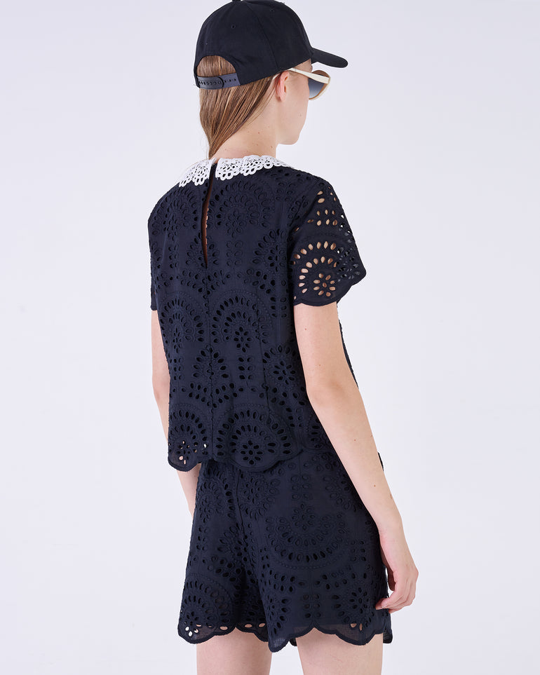 Silvian Heach Blusa in sangallo Consegna Veloce