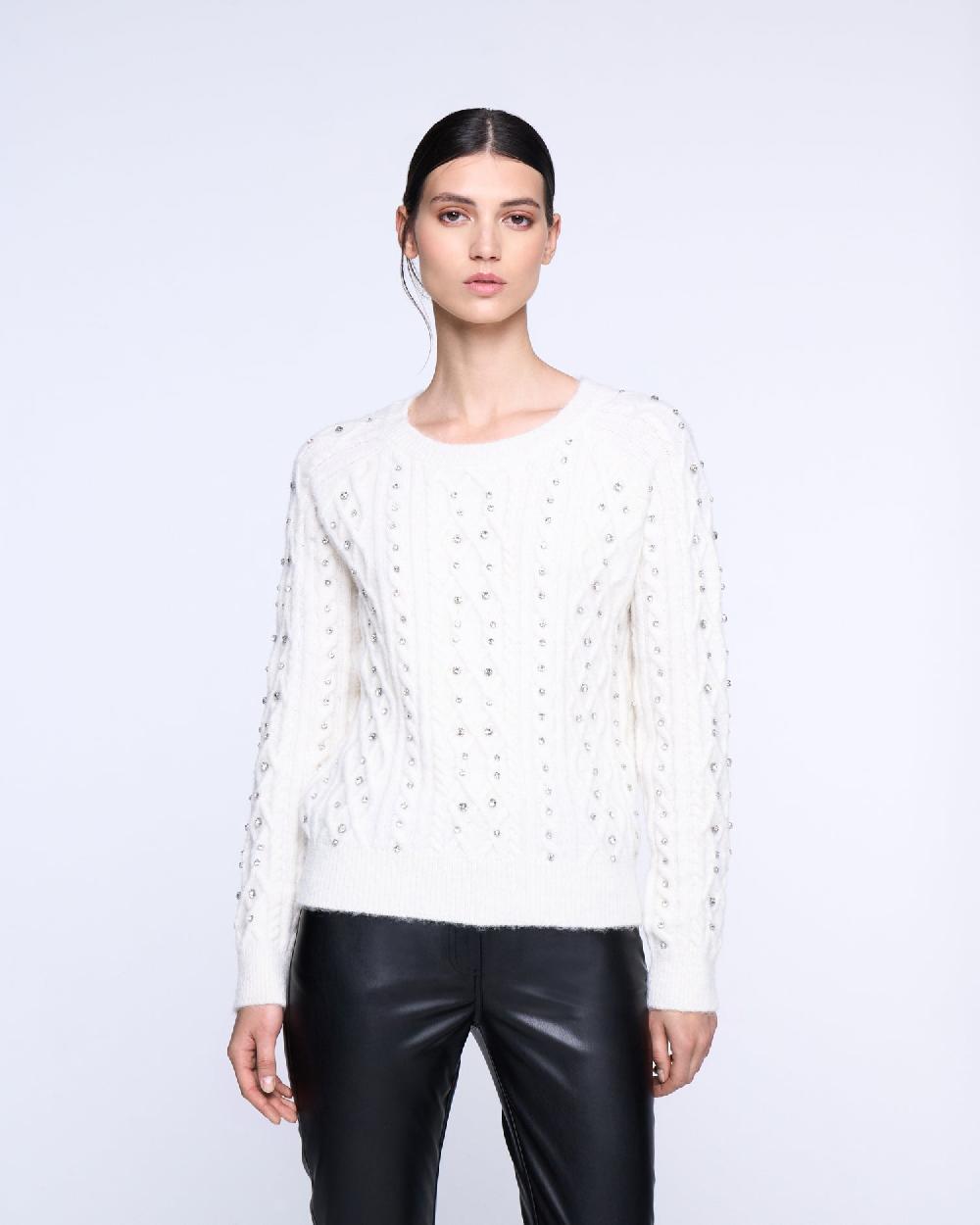 Silvian Heach Maglione con strass Qualità Garantita