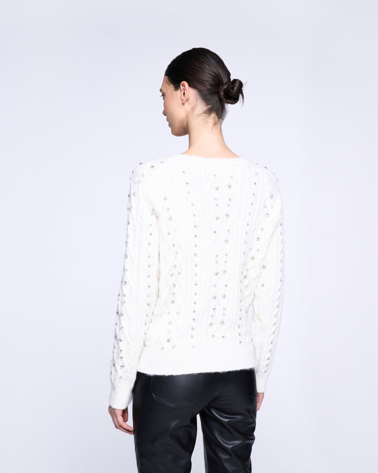 Silvian Heach Maglione con strass Qualità Garantita