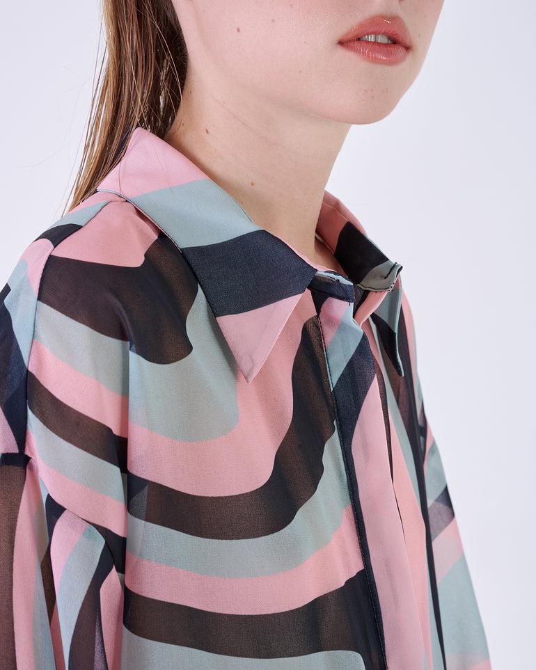 Silvian Heach Camicia semitrasparente multicolor Prezzo Ridotto