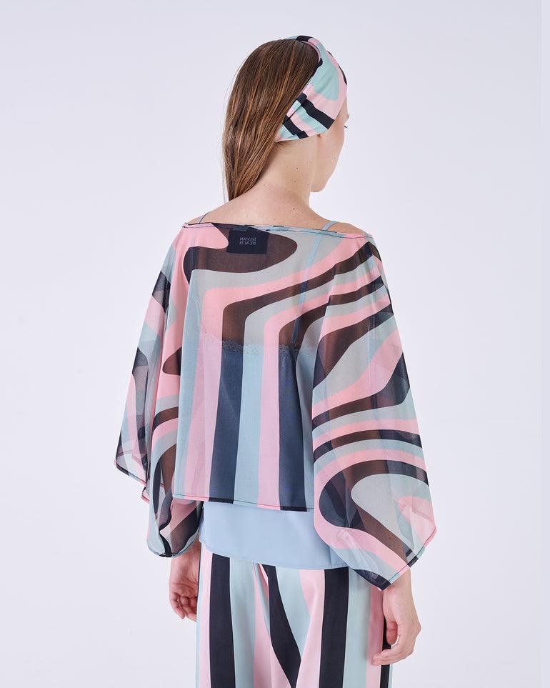 Silvian Heach Blusa semitrasparente multicolor Convenienza