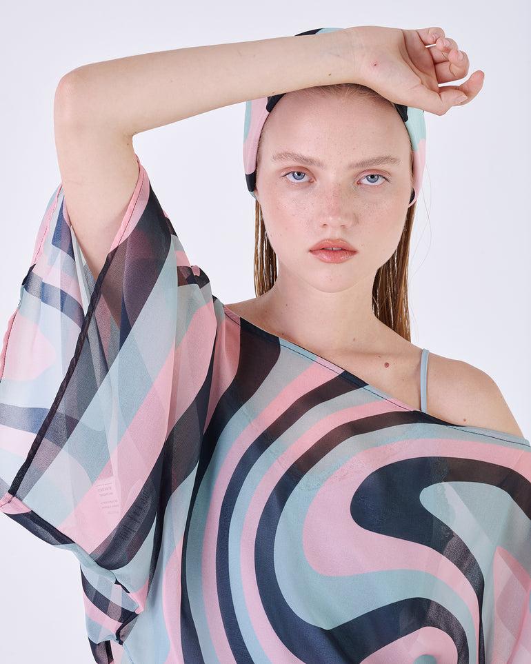 Silvian Heach Blusa semitrasparente multicolor Convenienza
