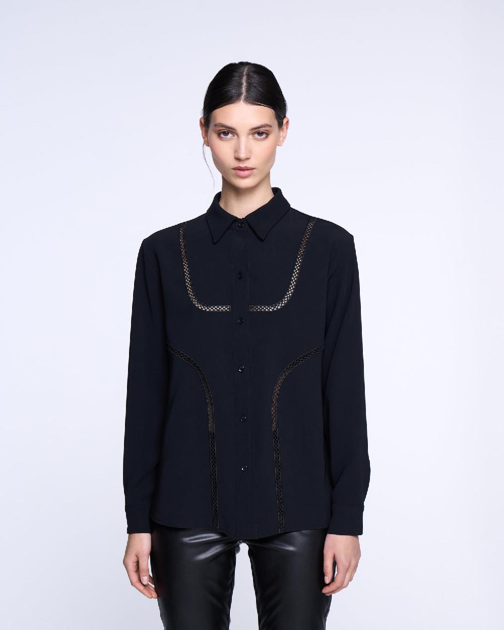 Silvian Heach Camicia con dettagli traforati Saldi Di Fabbrica