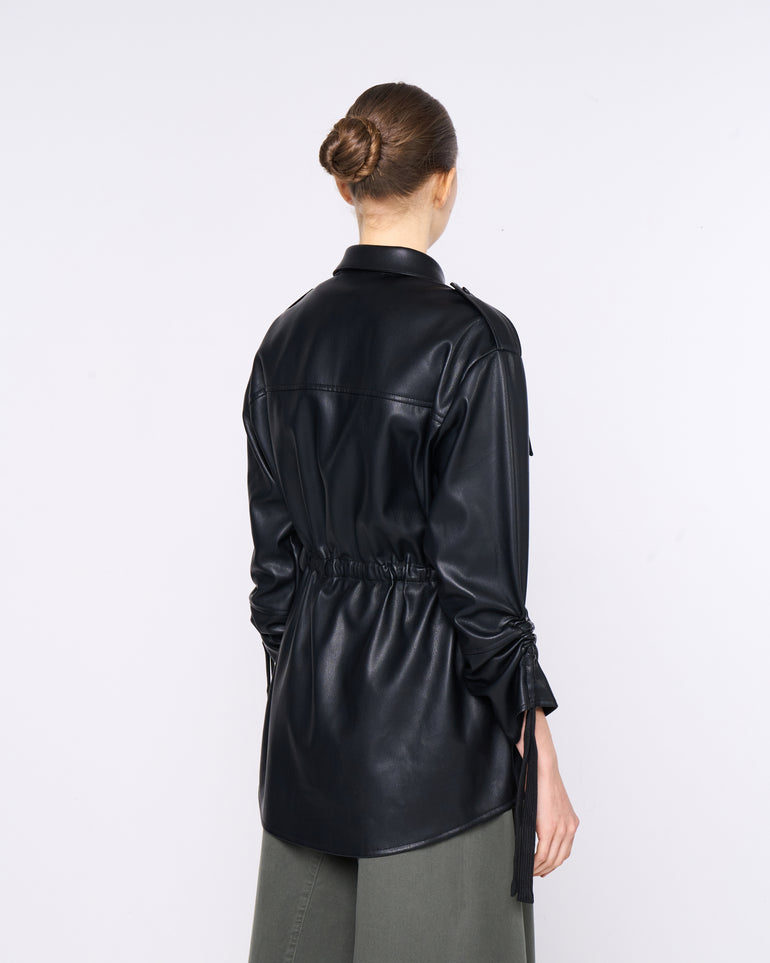 Silvian Heach Camicia in eco pelle Nuovo