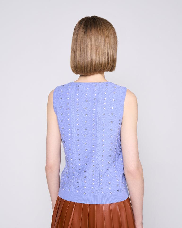 Silvian Heach Canotta con strass Consegna Veloce