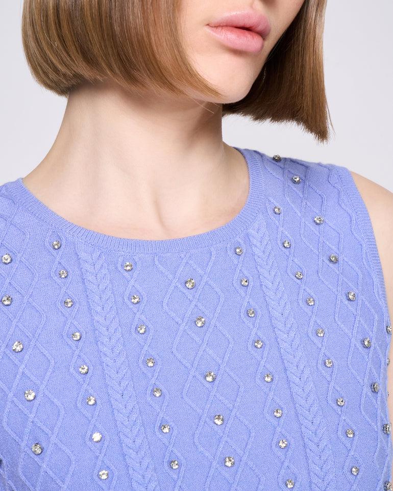 Silvian Heach Canotta con strass Consegna Veloce