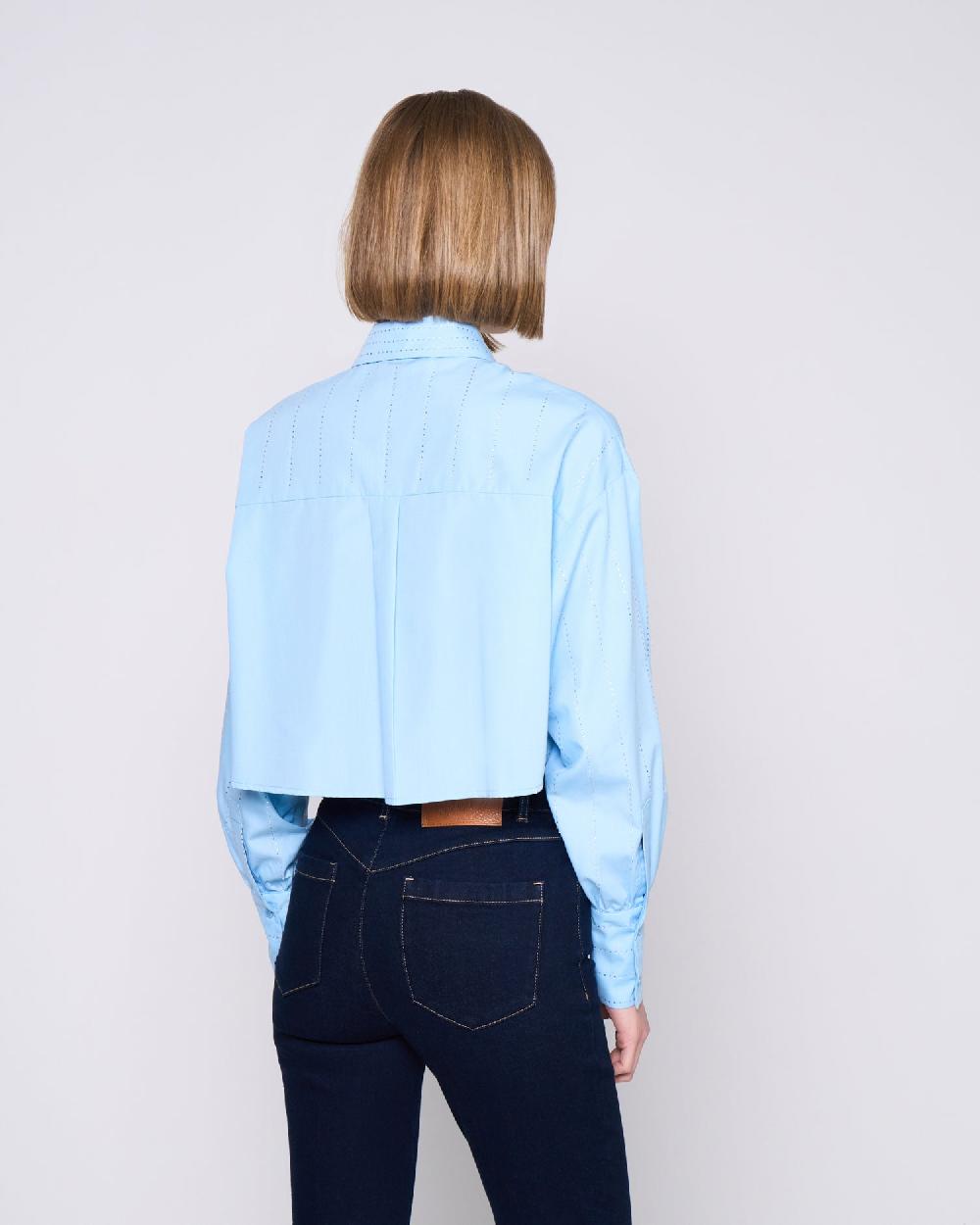 Silvian Heach Camicia crop con strass Economico
