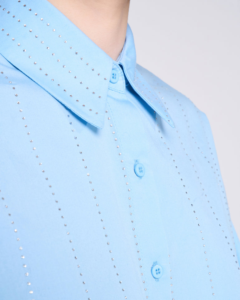 Silvian Heach Camicia crop con strass Economico
