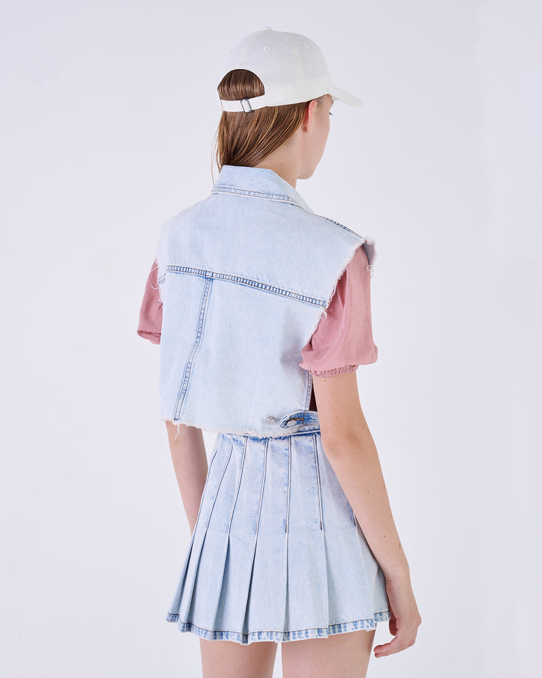Silvian Heach Gilet in denim Italia