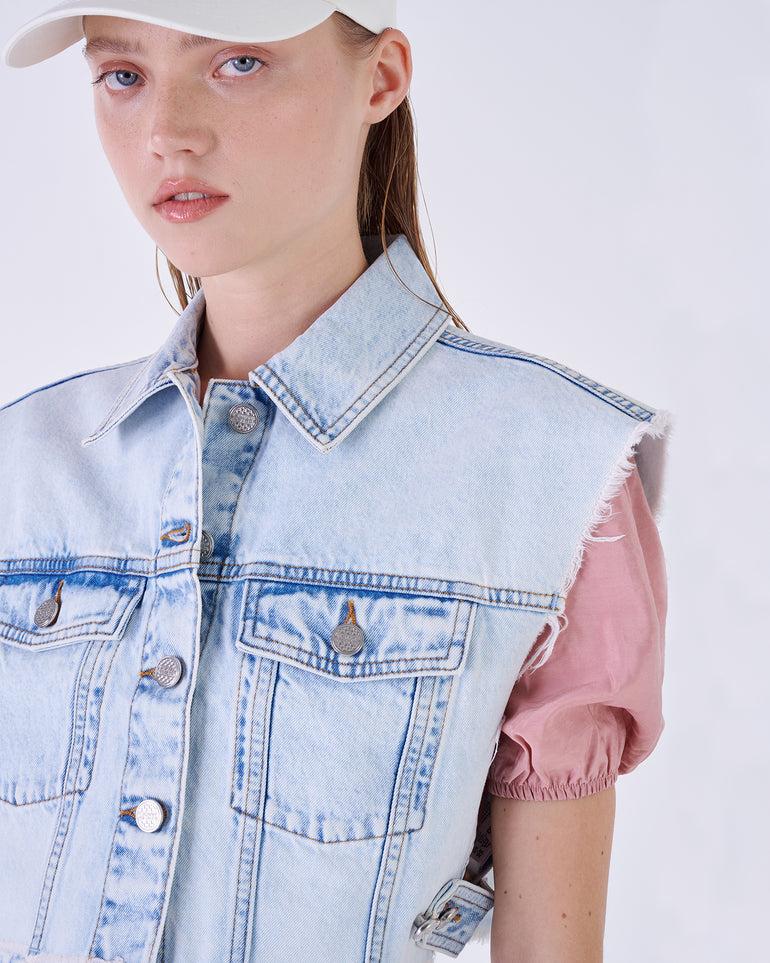 Silvian Heach Gilet in denim Italia