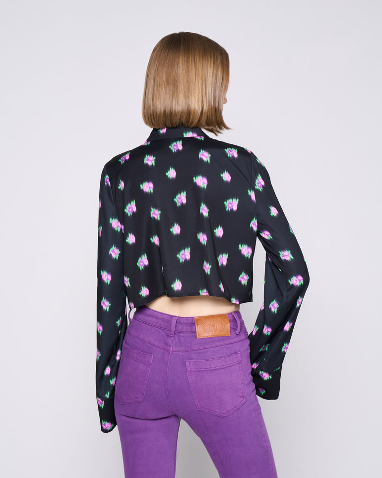 Silvian Heach Camicia crop a fantasia Moda