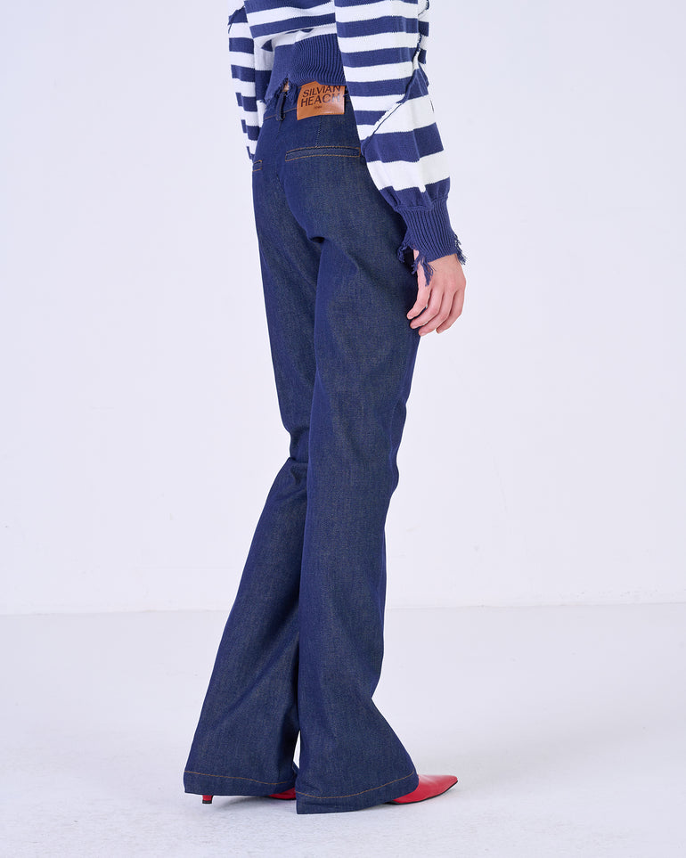 Silvian Heach Pantaloni flare a vita bassa Nuovo