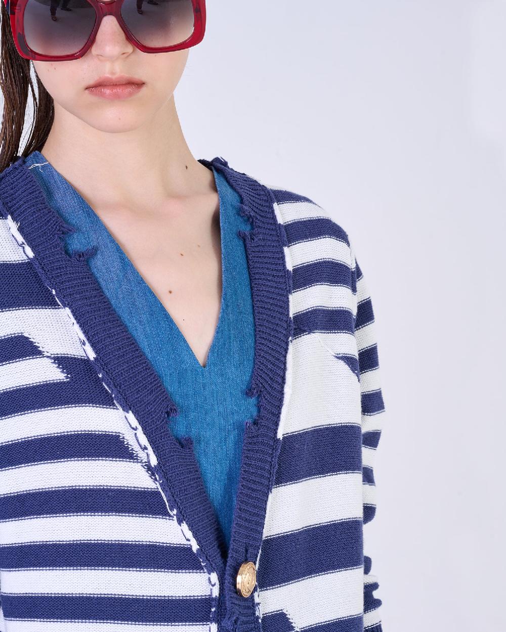 Silvian Heach Cardigan lungo a righe Qualità