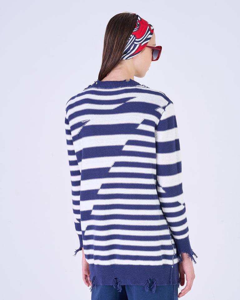 Silvian Heach Cardigan lungo a righe Qualità