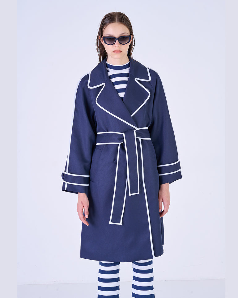 Silvian Heach Trench con bordi a contrasto Promozione