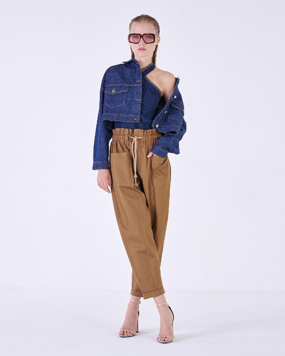 Silvian Heach Giacca cropped in denim Affare Del Giorno