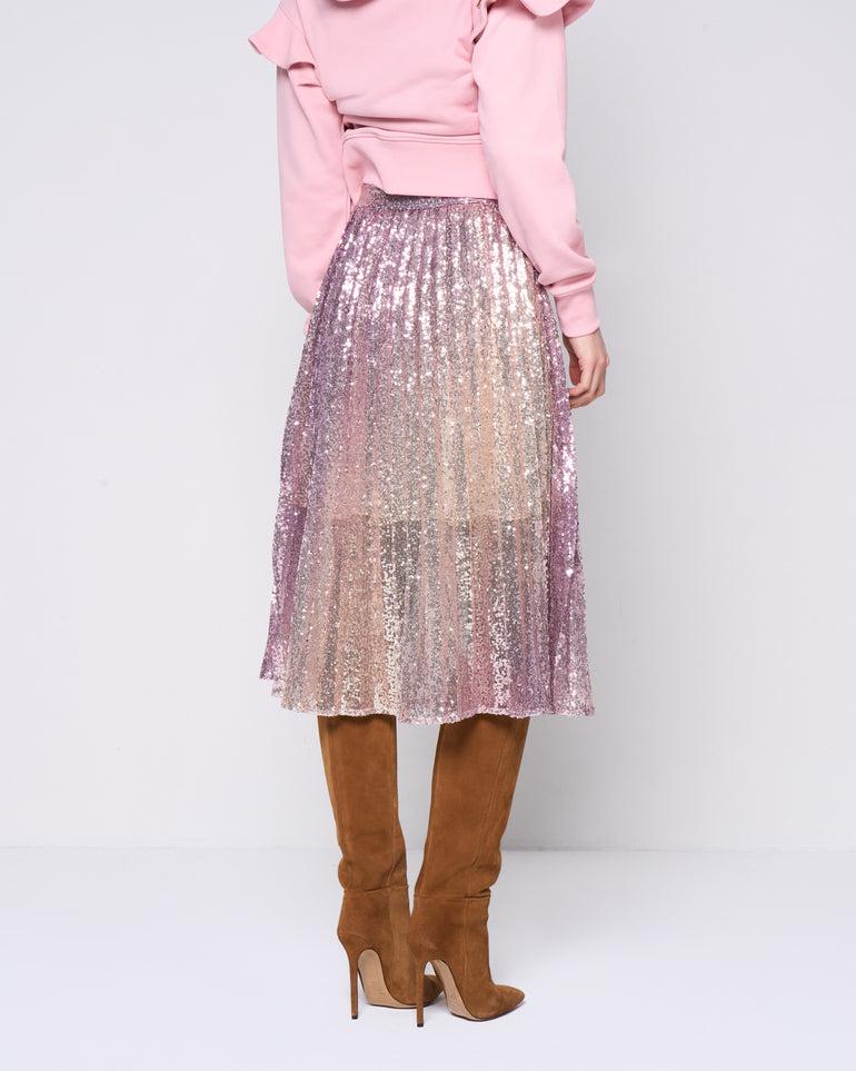 Silvian Heach Gonna midi in paillettes Economico