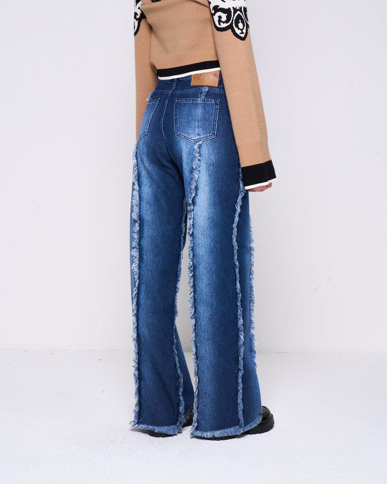 Silvian Heach Jeans con frange Vendita Economica