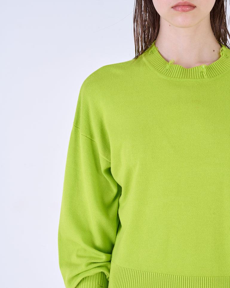 Silvian Heach Maglia con orli sfrangiati Italy