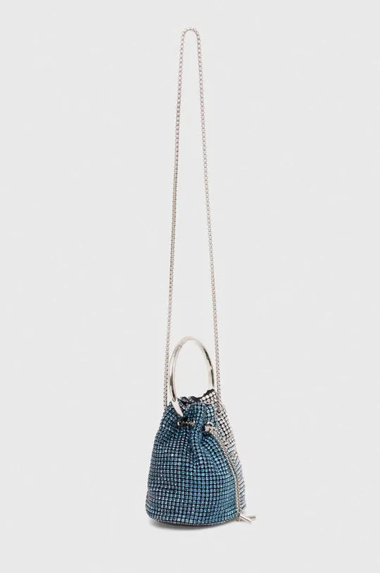 Silvian Heach Mini borsa a secchiello in strass Nuovo