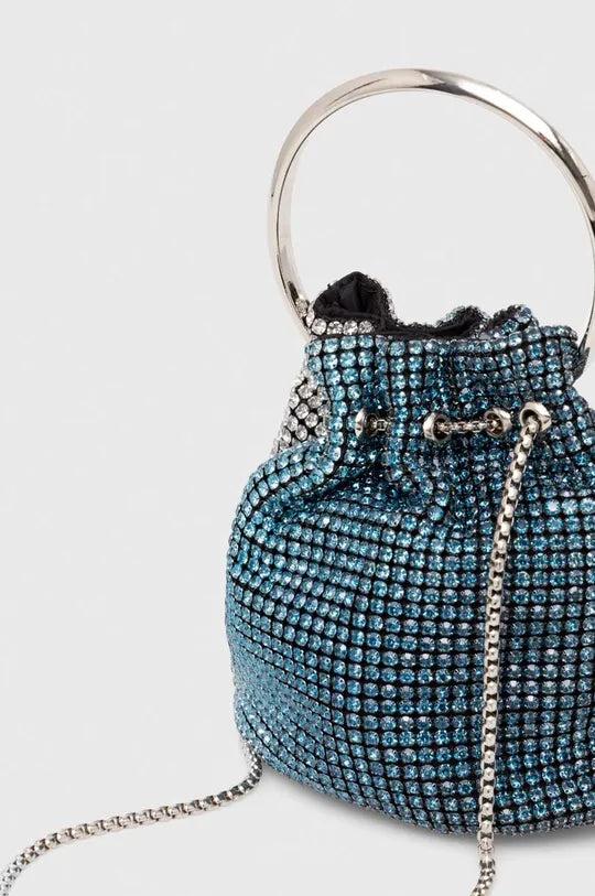 Silvian Heach Mini borsa a secchiello in strass Nuovo
