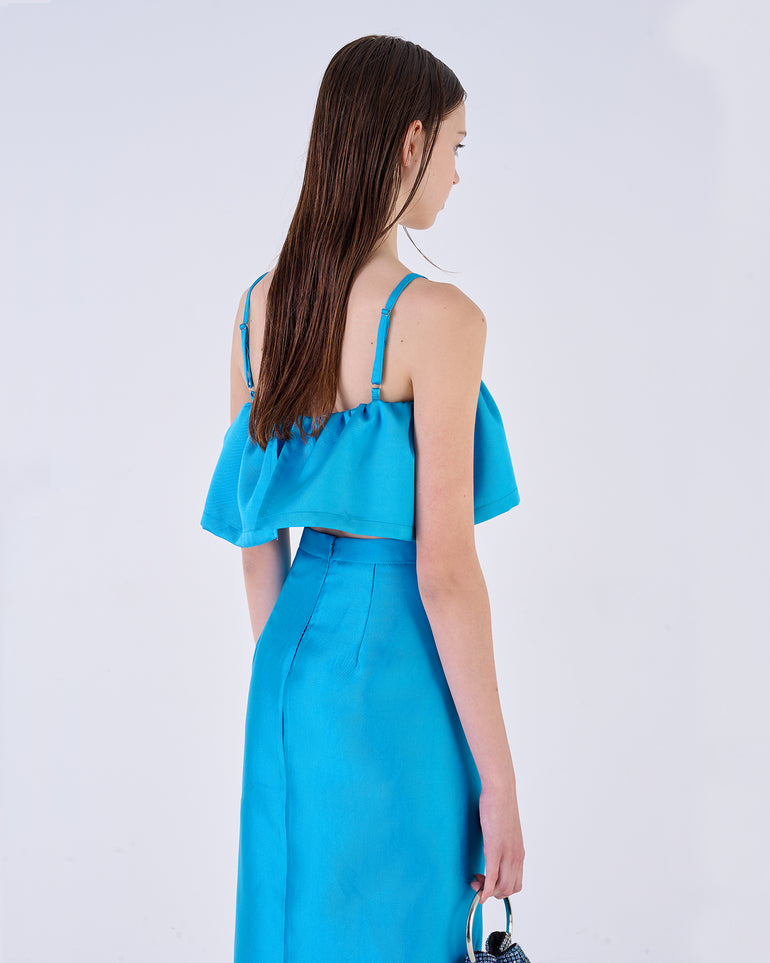 Silvian Heach Top crop con balza Convenienza
