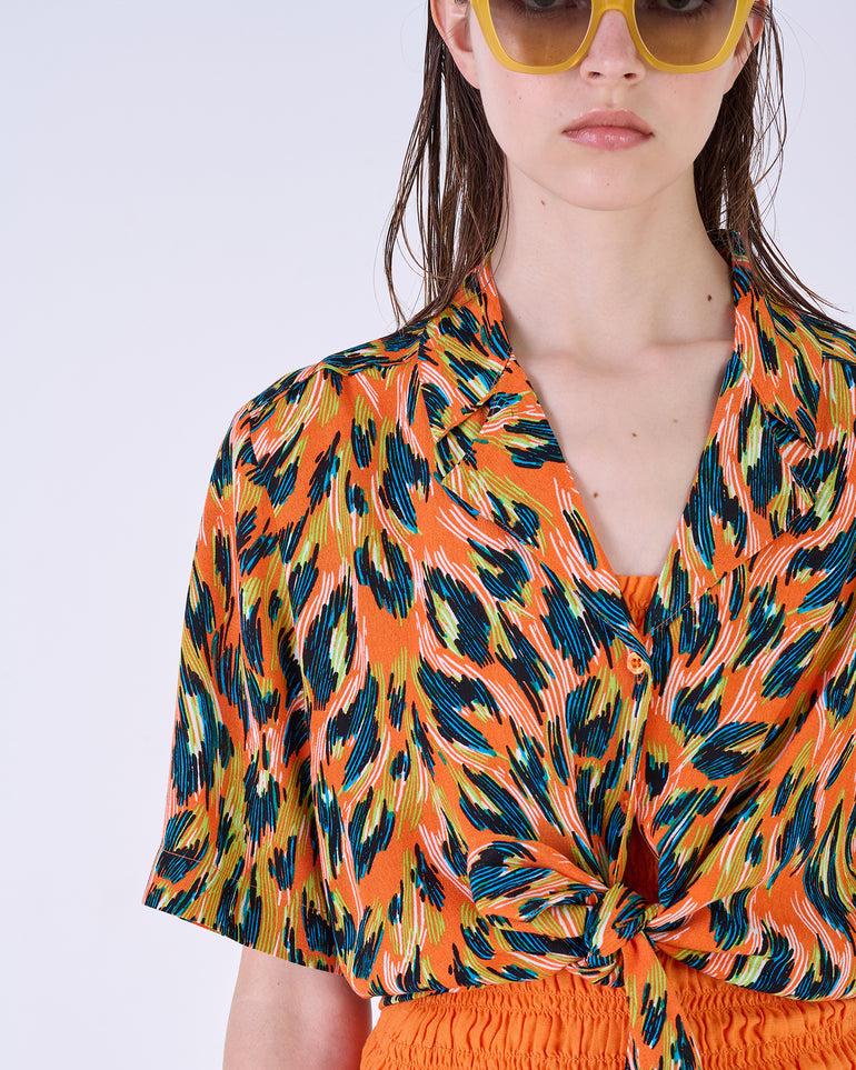 Silvian Heach Camicia cropped maculata Offerte