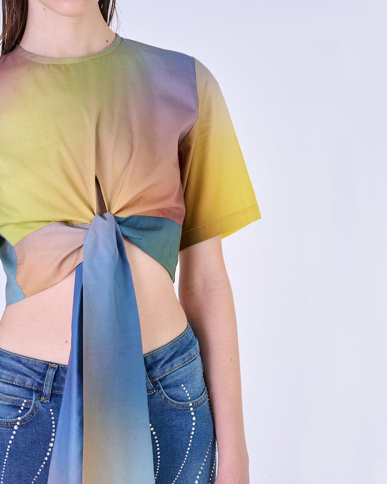 Silvian Heach T-Shirt crop multicolor Vendite Flash