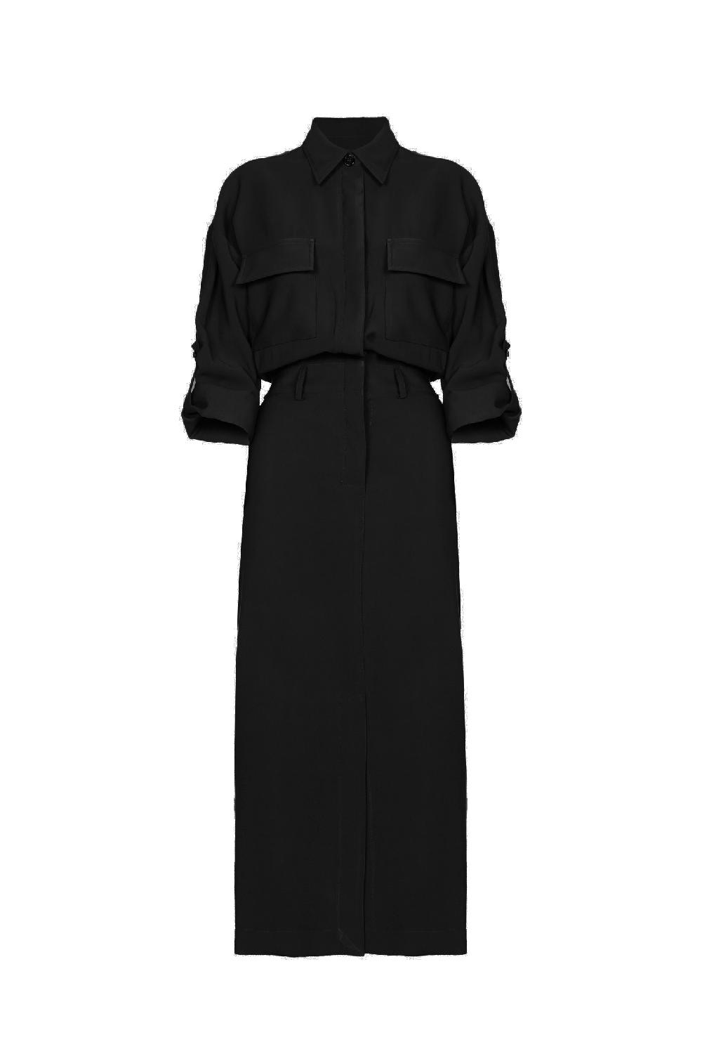 Soallure ABITO CHEMISIER MIDI IN TENCEL Vendite Flash