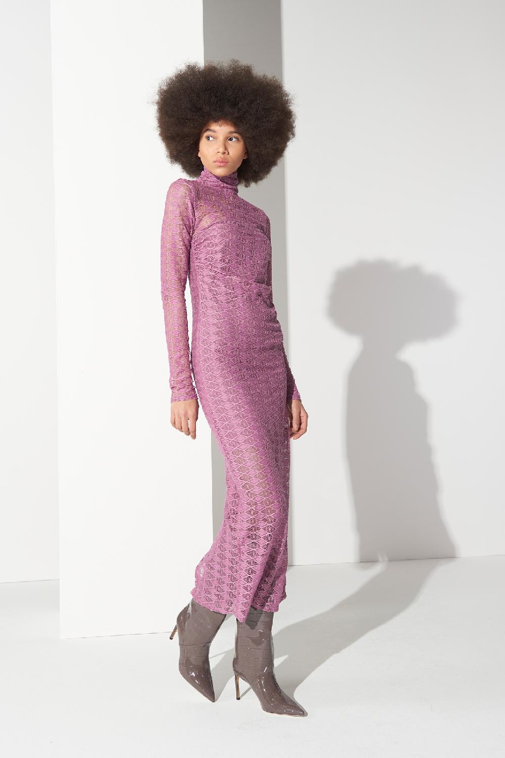 Soallure ABITO MIDI IN PIZZO BI-STRETCH In Saldo