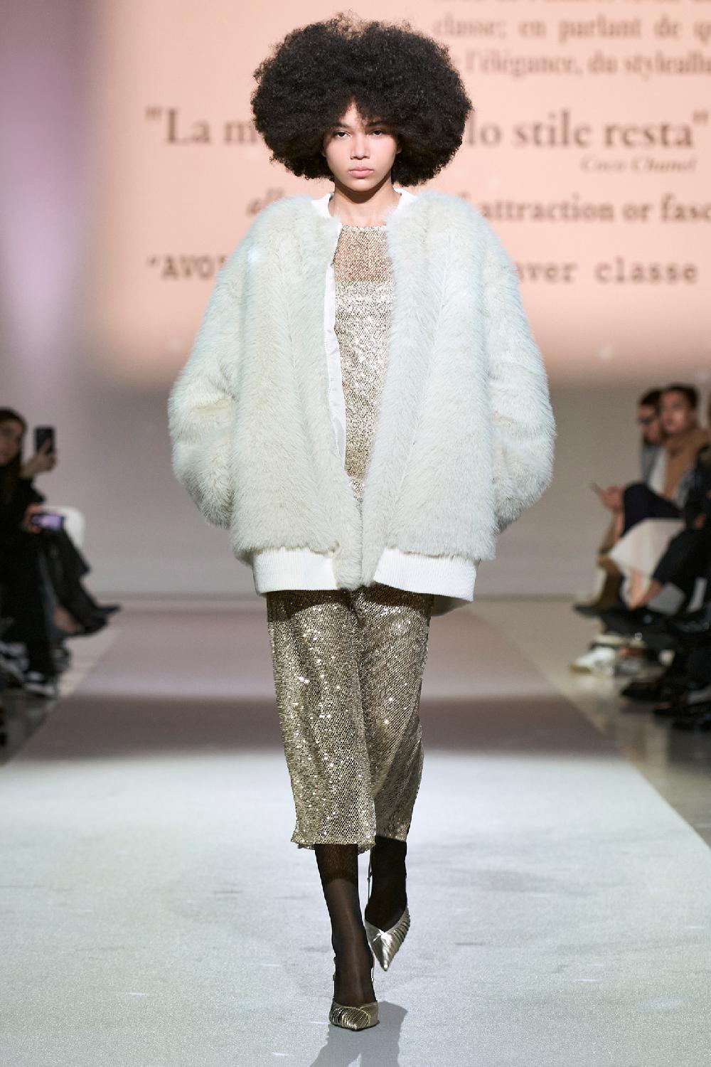Soallure ABITO TUBINO RETE PAILLETTES Moda
