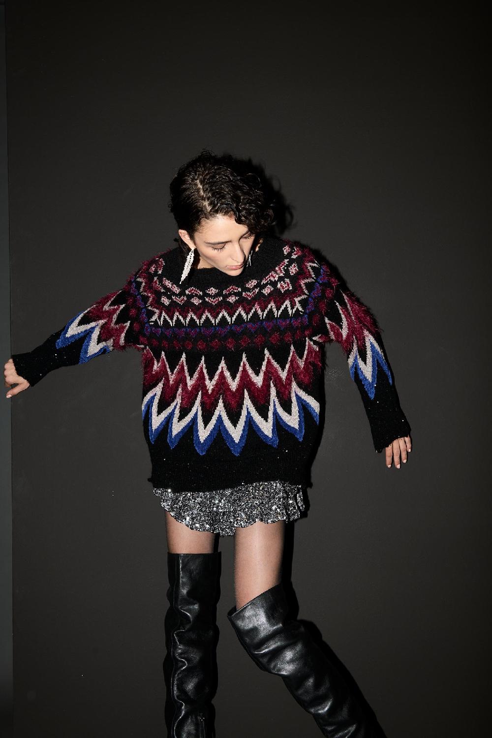 Soallure MAGLIA JACQUARD MULTICOLOR 2025