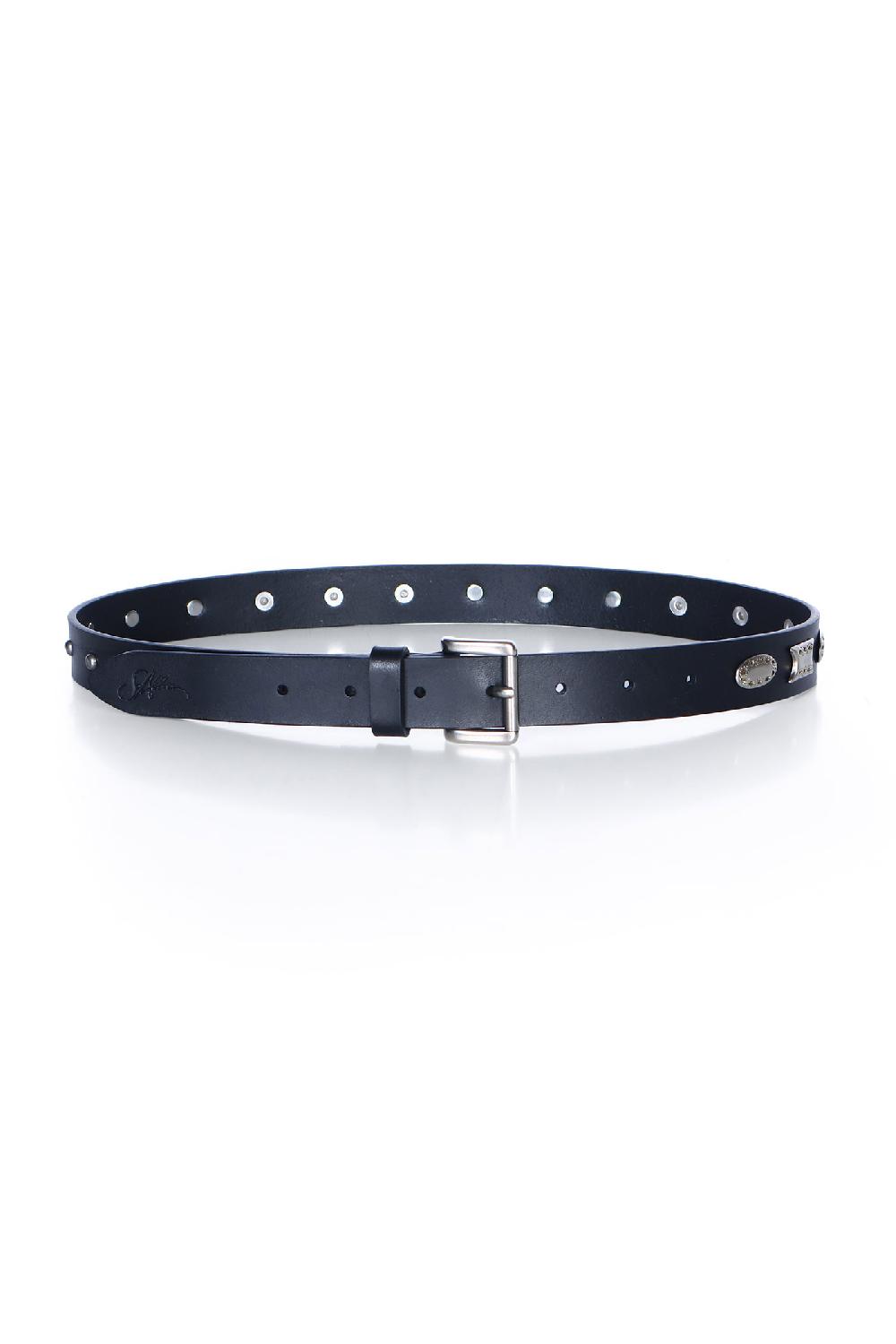 Soallure CINTURA SOTTILE IN VERA PELLE CON BORCHIE