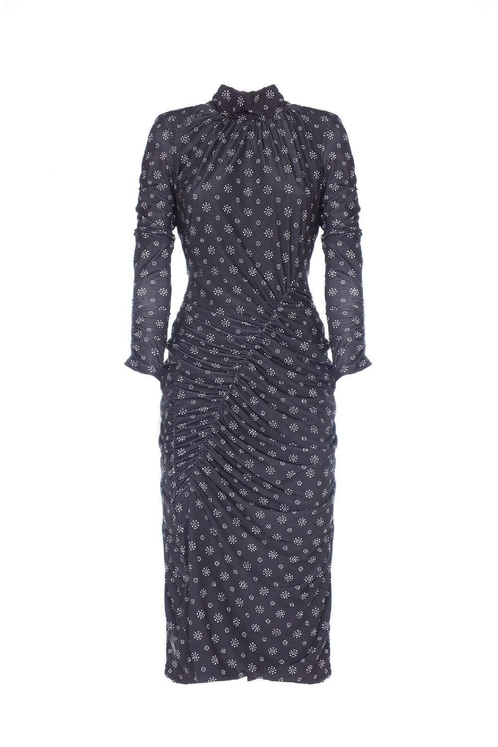 Soallure ABITO BI-STRETCH MIDI A FANTASIA Vendite Flash