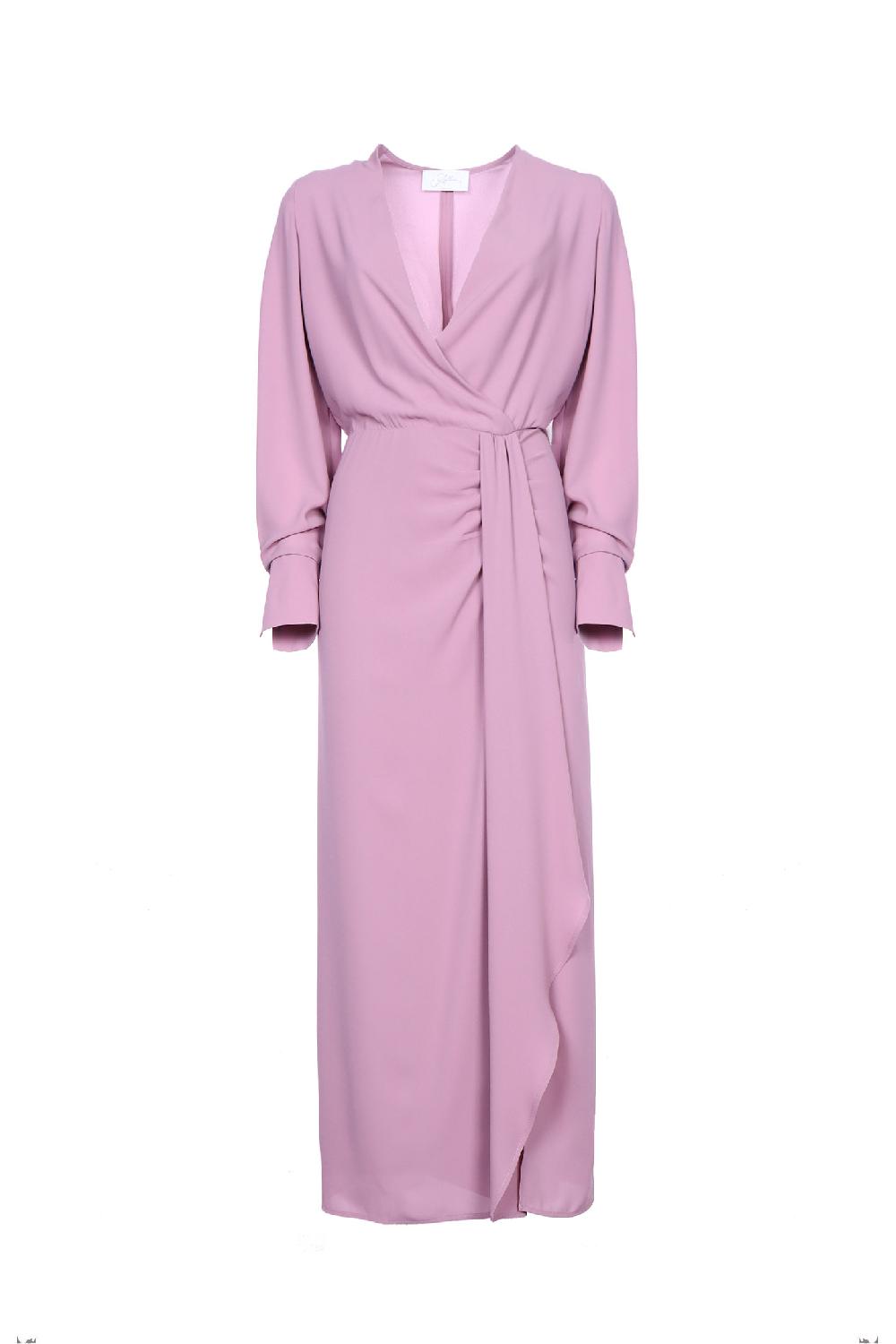 Soallure ABITO AD INCROCIO MIDI IN GEORGETTE