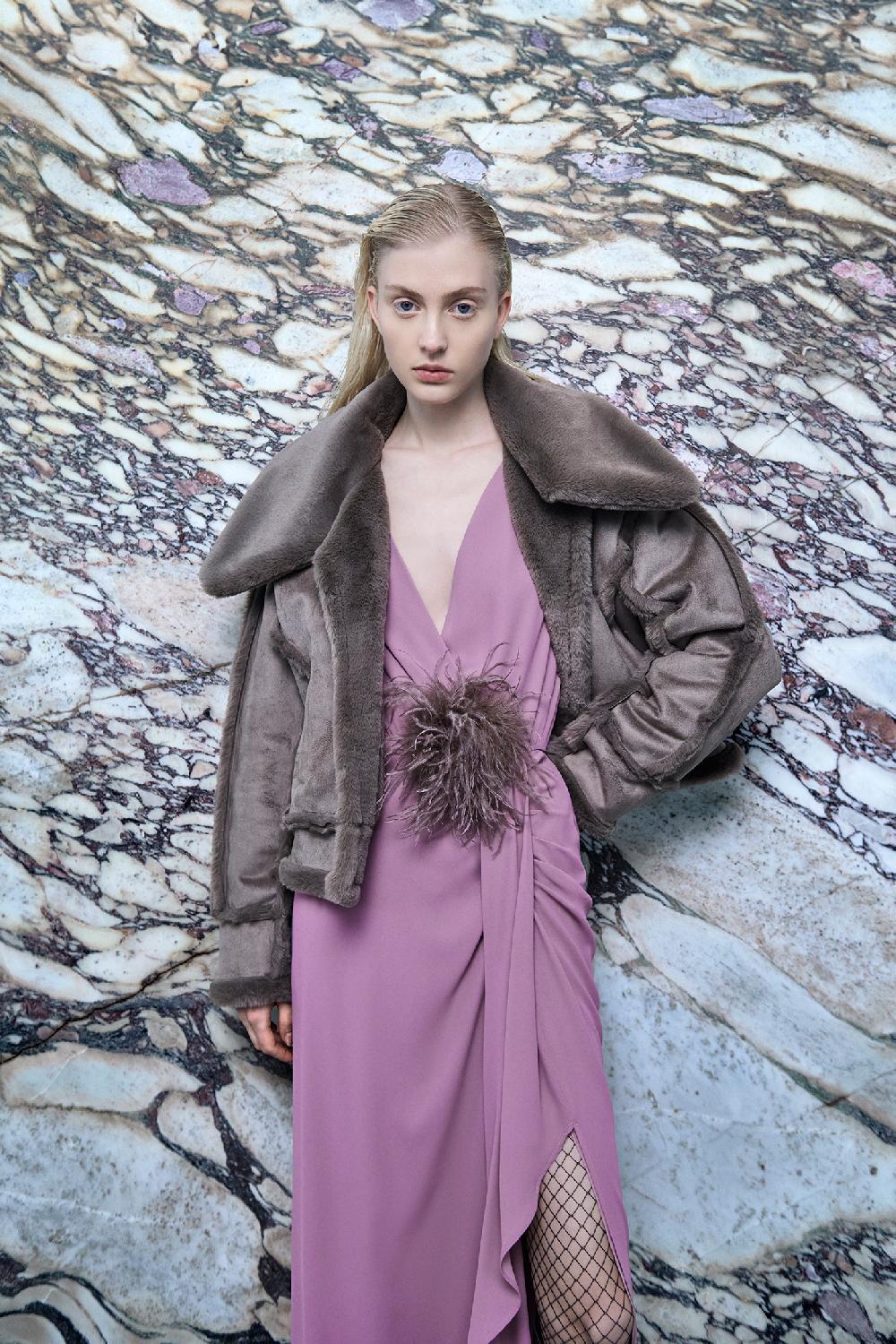 Soallure ABITO AD INCROCIO MIDI IN GEORGETTE Italia