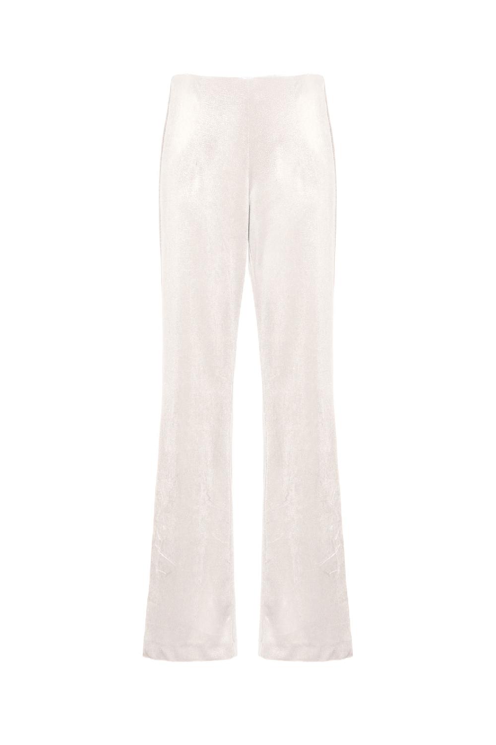Soallure PANTALONE FLARE IN VELLUTO SPARKLE Presa