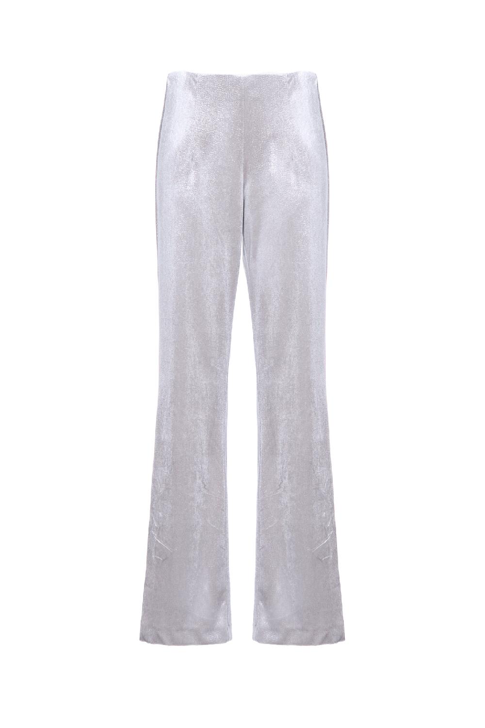 Soallure PANTALONE FLARE IN VELLUTO SPARKLE Presa