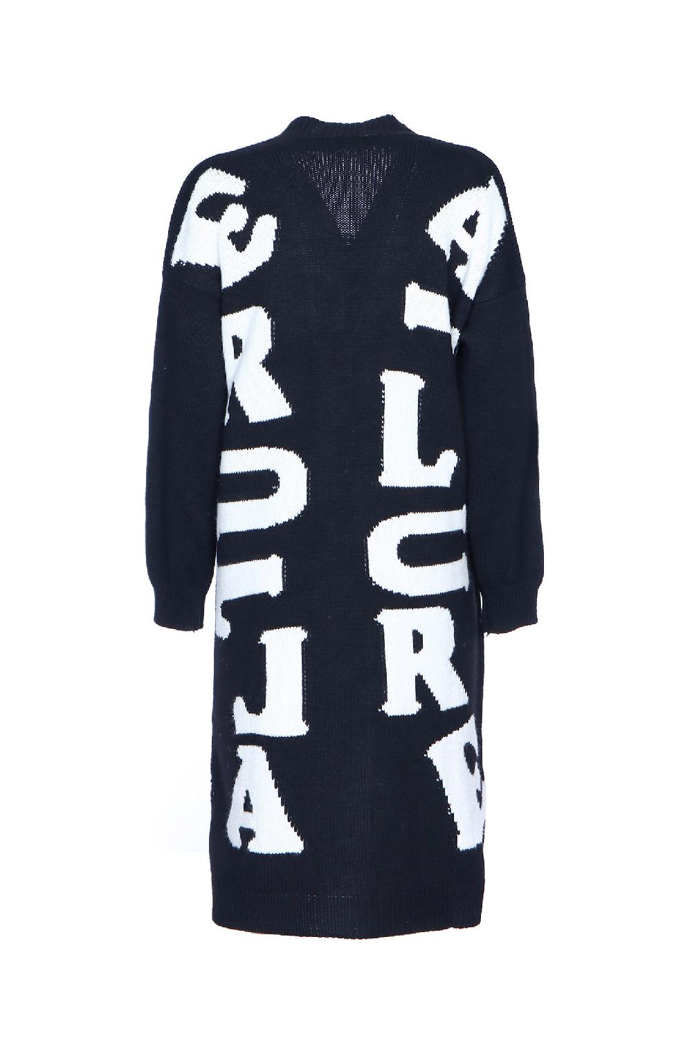 Soallure CARDIGAN LETTERING LUNGO MISTO LANA Offerta