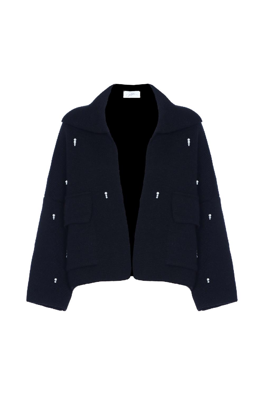 Soallure GIACCA IN MAGLIA CON PERLE Saldi