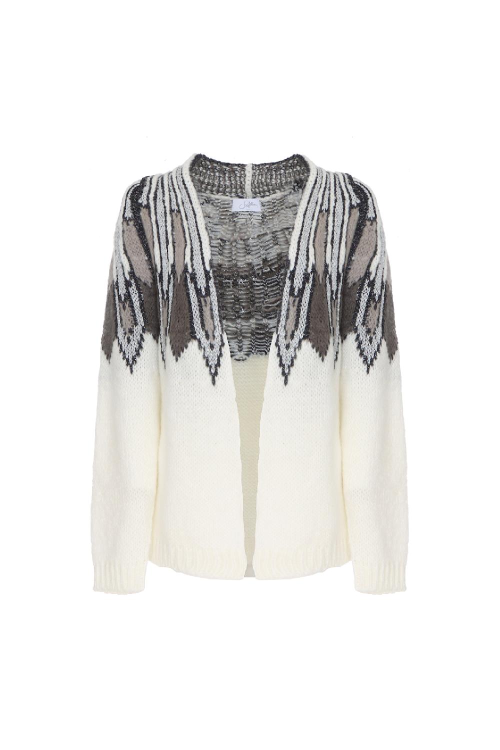 Soallure CARDIGAN JACQUARD Saldi Di Fabbrica