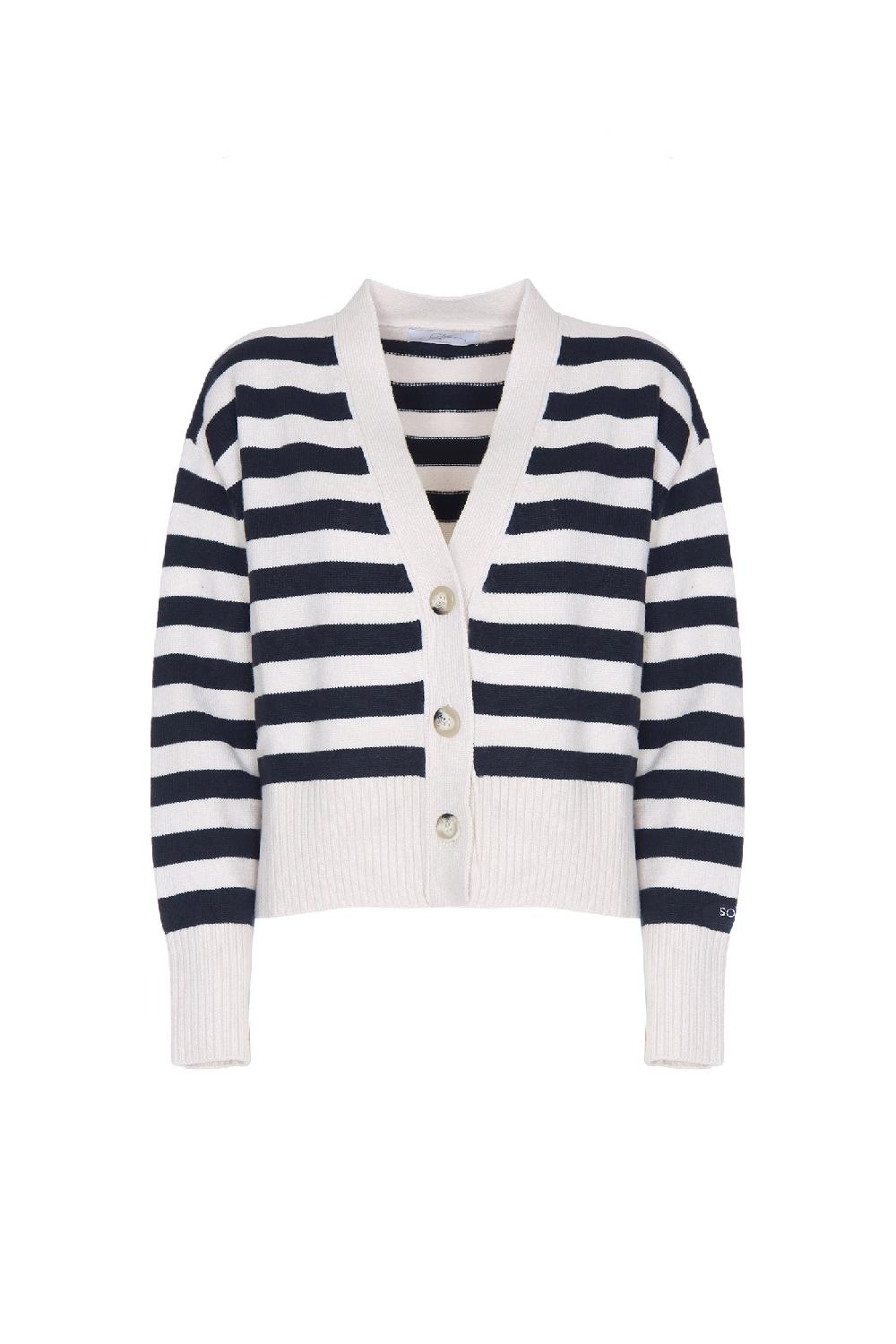 Soallure CARDIGAN BOXY RIGA VISCOSA STRETCH Negozio