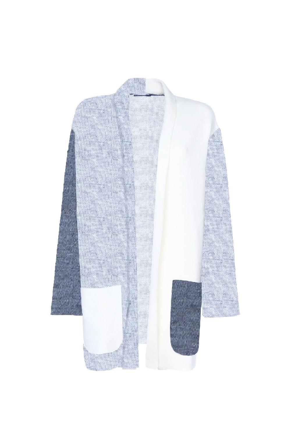 Soallure CARDIGAN BLOCK COLOR CORTO LANA 2025