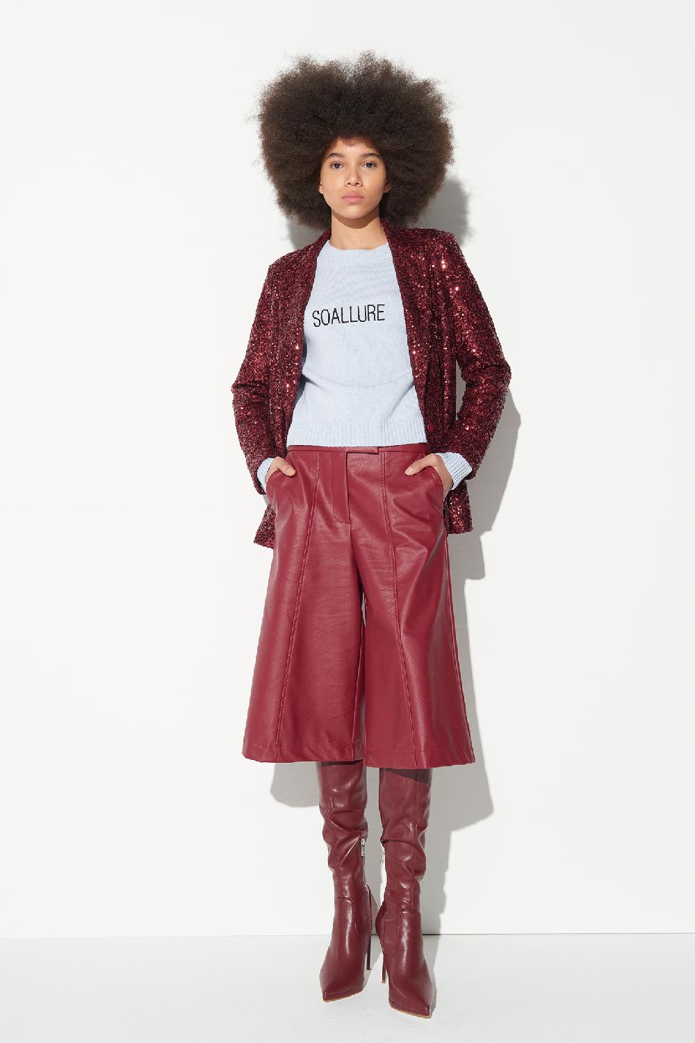 Soallure MAGLIA GIROCOLLO RICAMO SOALLURE Nuovo