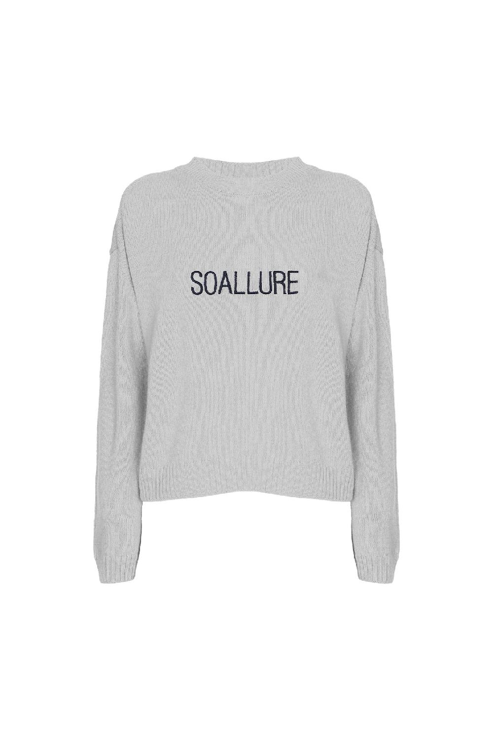 Soallure MAGLIA GIROCOLLO RICAMO SOALLURE Nuovo