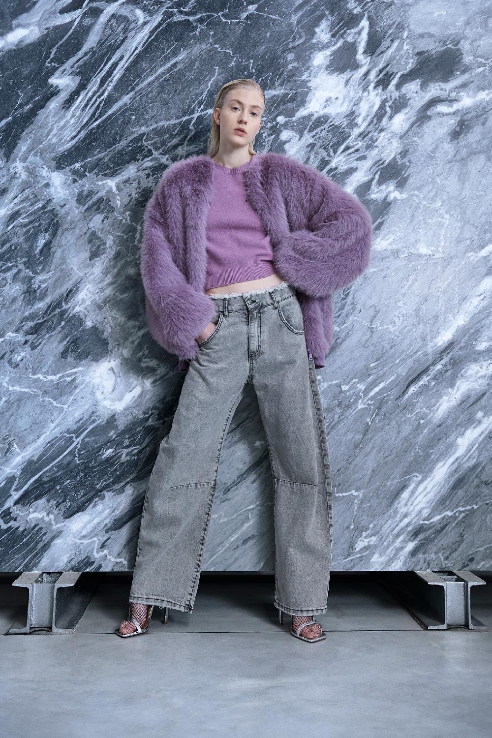Soallure JEANS BALOON A VITA ALTA SFANGIATO Liquidazione