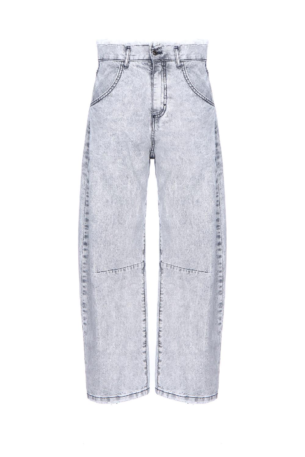 Soallure JEANS BALOON A VITA ALTA SFRANGIATO