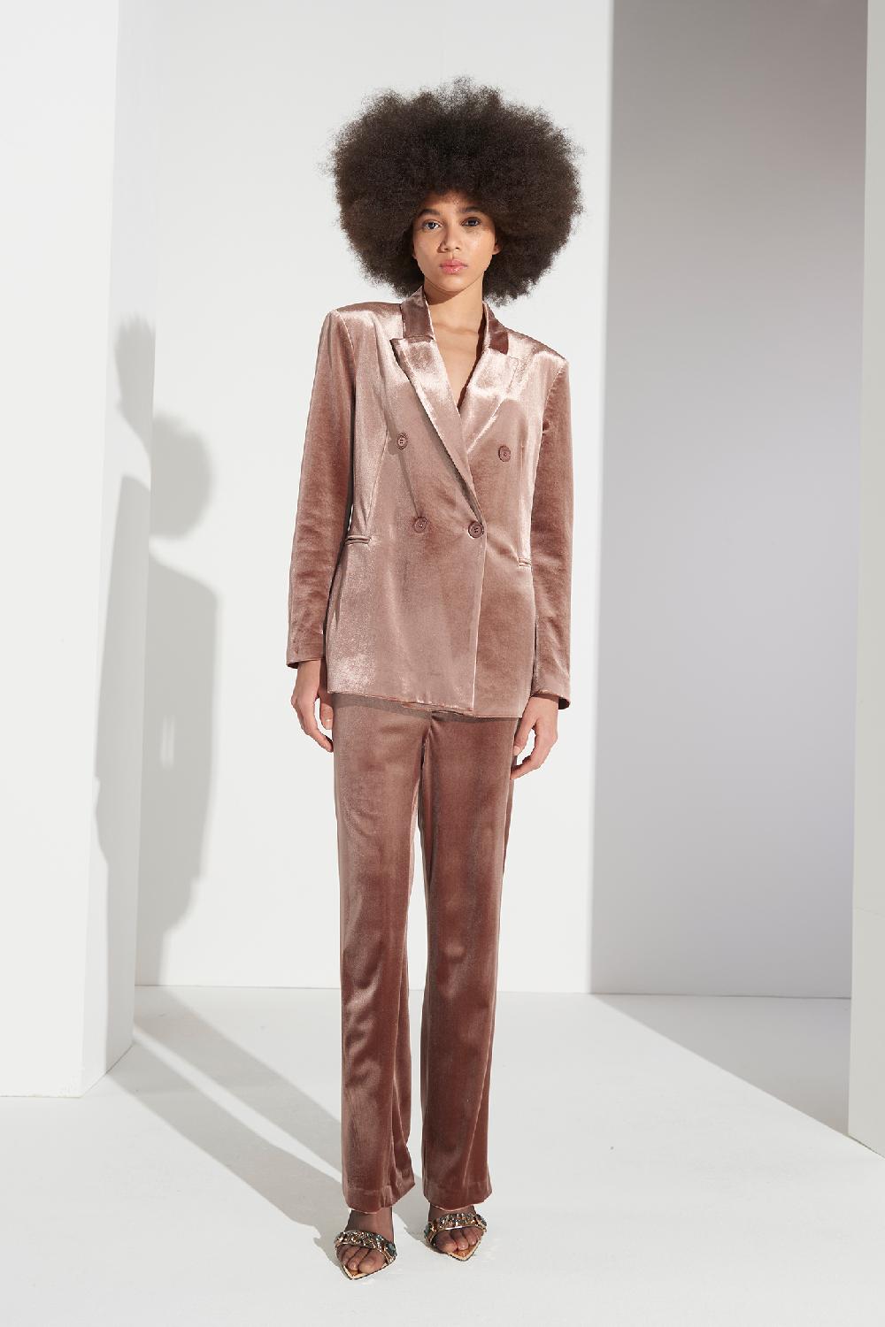Soallure PANTALONE IN VELLUTO Pezzi Unici