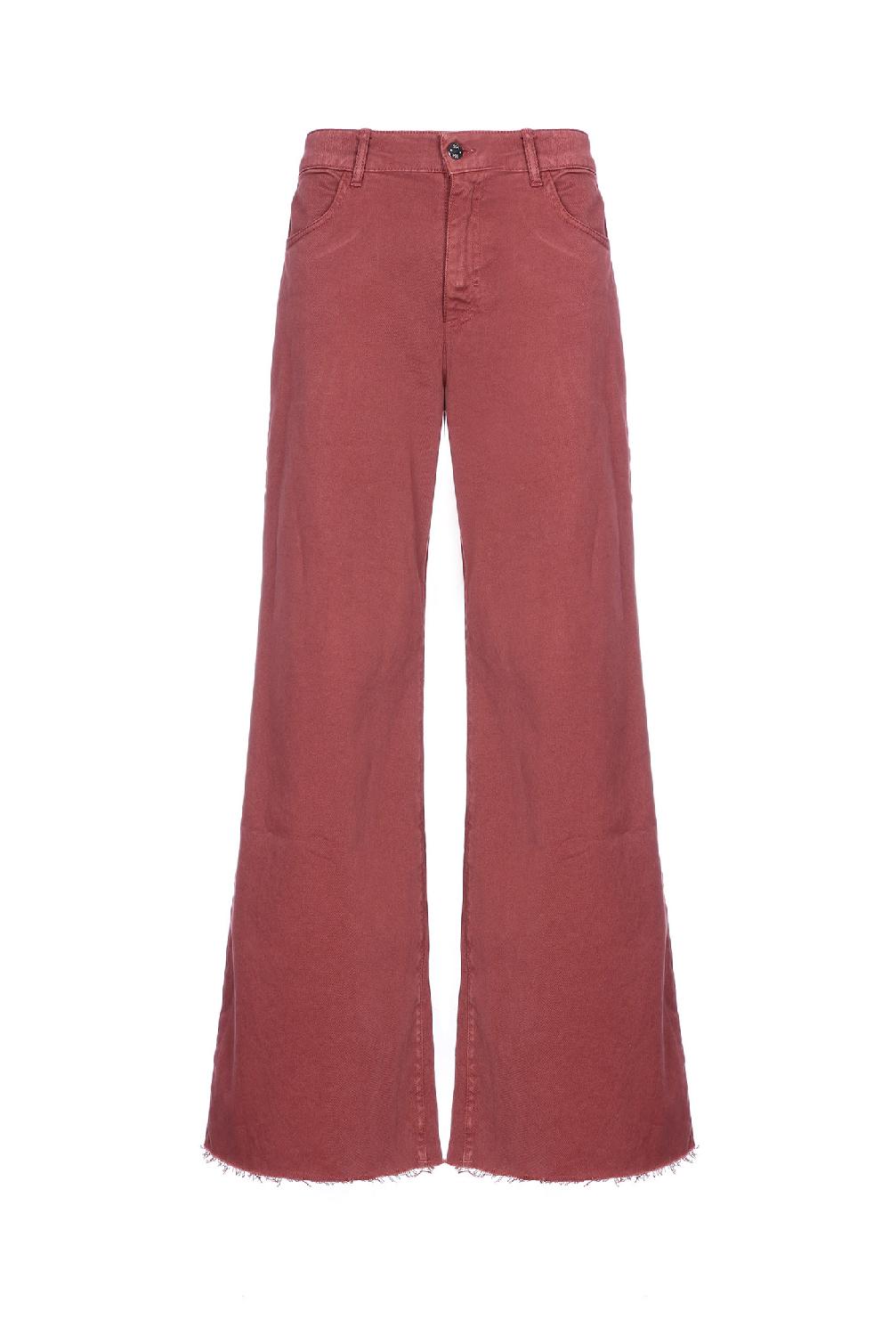 Soallure PANTALONE PALAZZO BULL TAGLIO VIVO